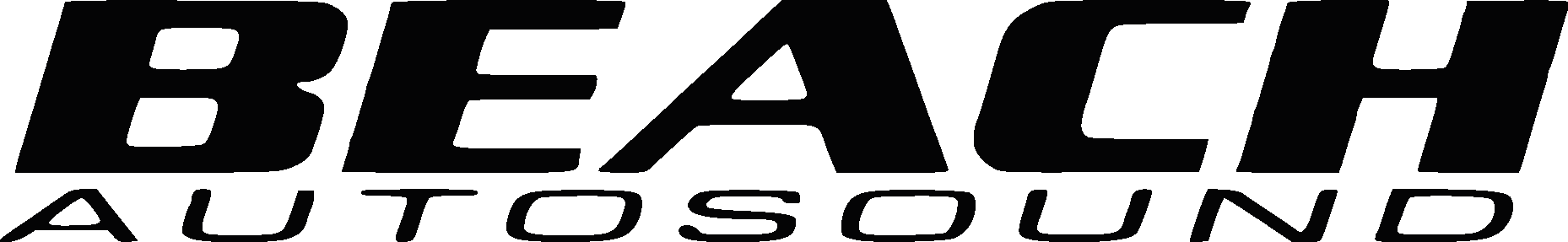 Beach Autosound Black Logo Vector Logo